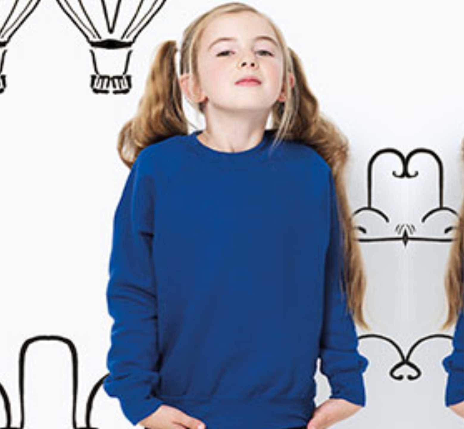 felpa raglan kids  