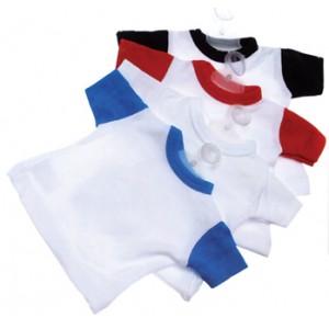 Mini t-shirt a maniche colorate